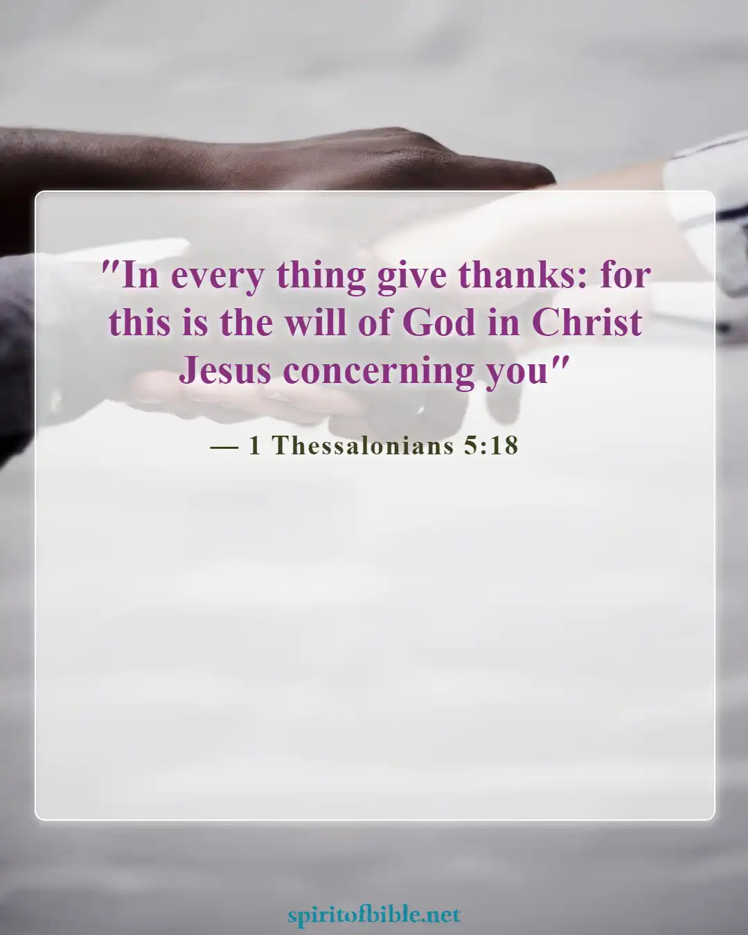 Bible Verses About Thankful For Blessings (1 Thessalonians 5:18)