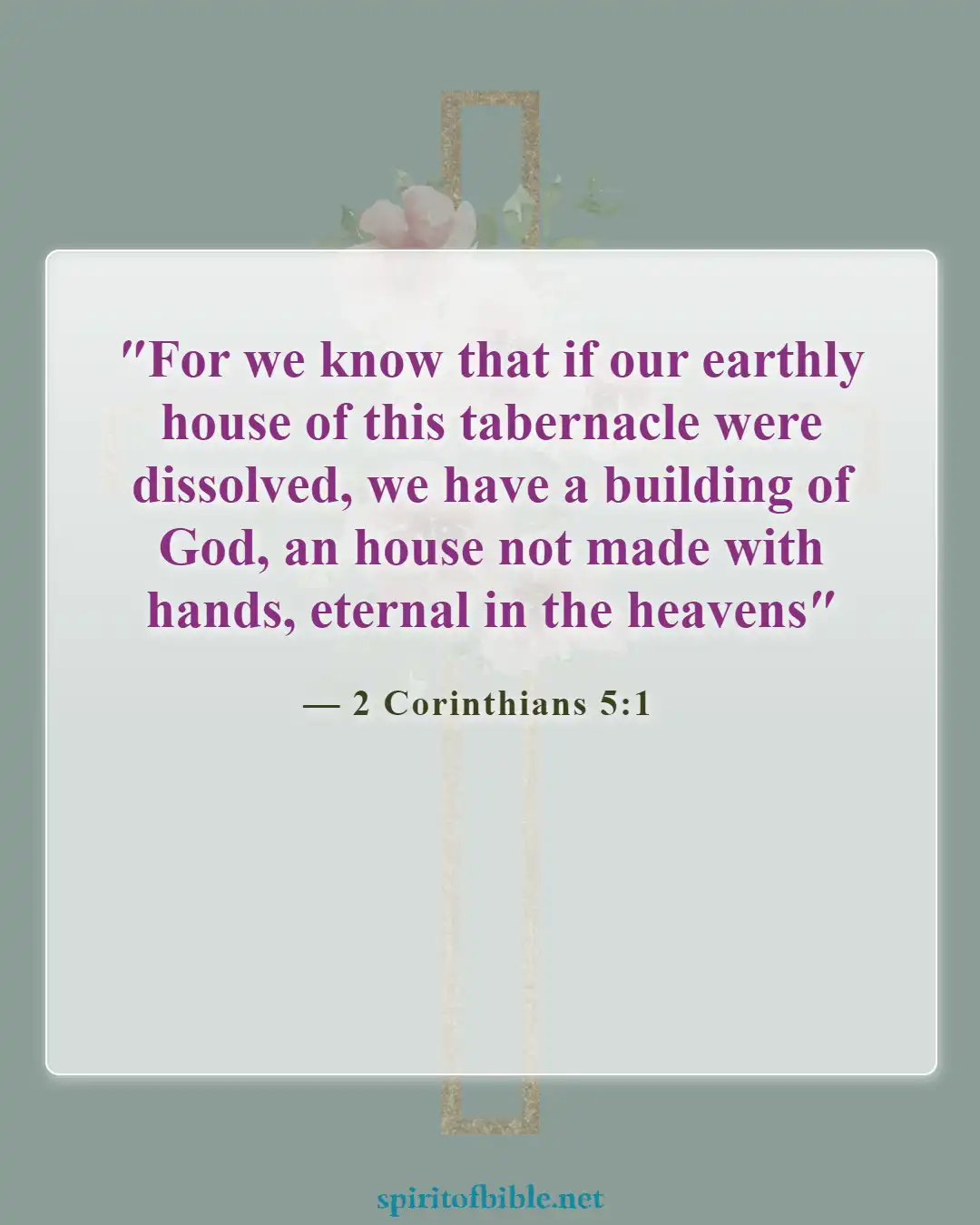 Bible Verses About Heaven and Eternal Life (2 Corinthians 5:1)