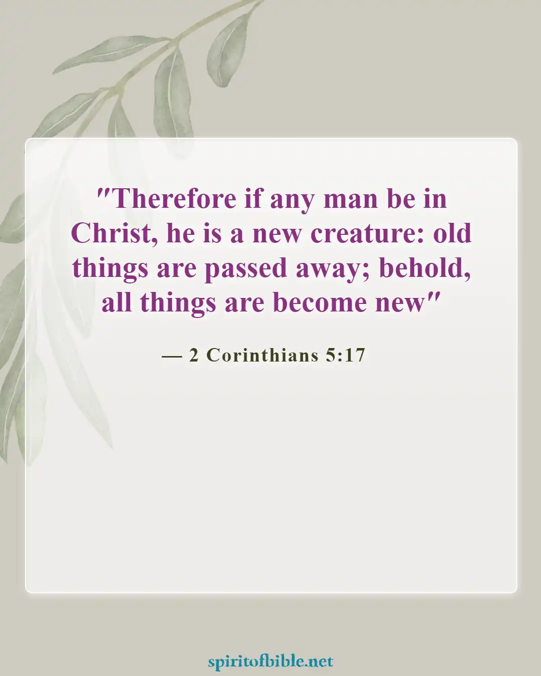 Bible Verses About Lost (2 Corinthians 5:17)