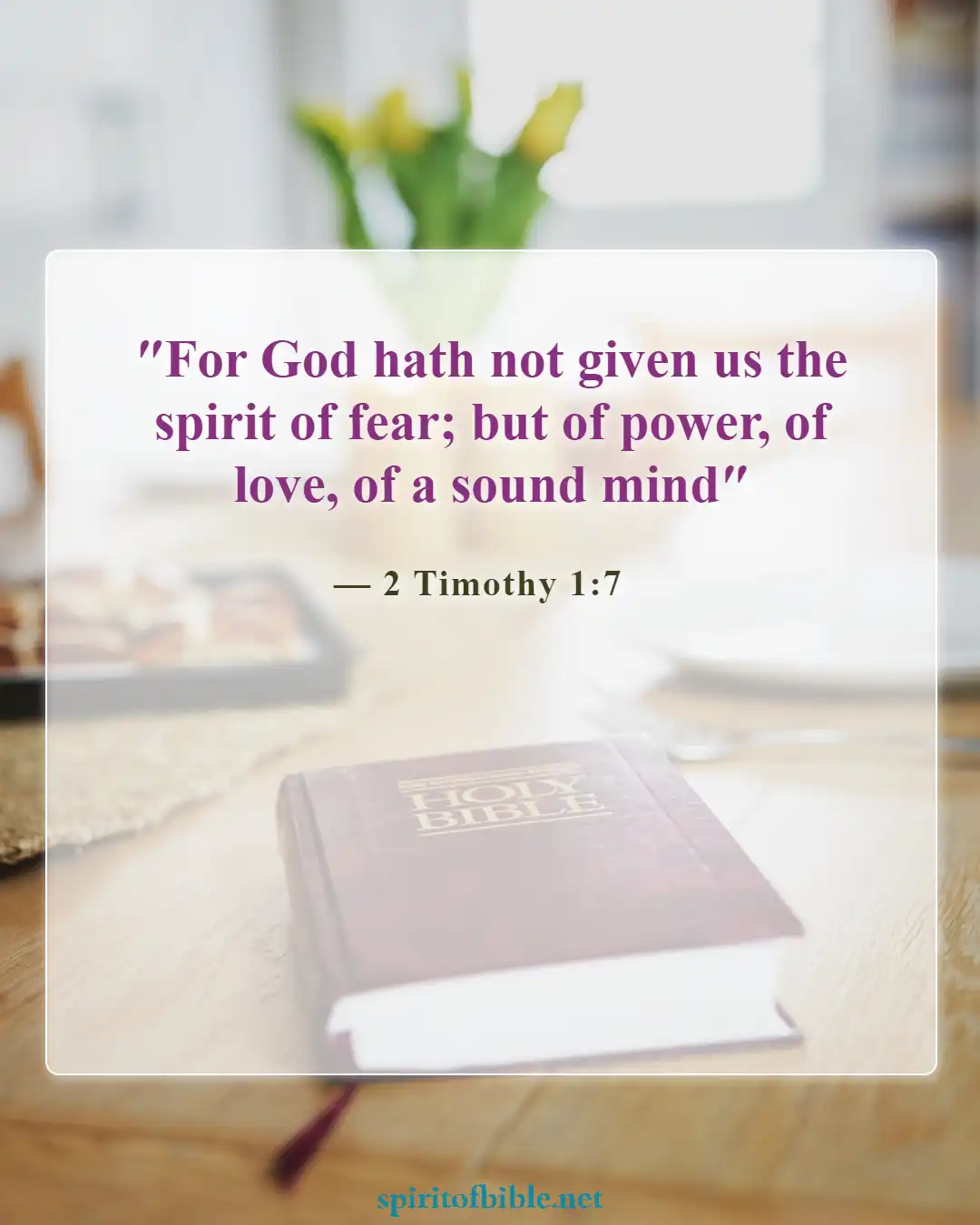 Bible Verses About Overcoming Devil (2 Timothy 1:7)