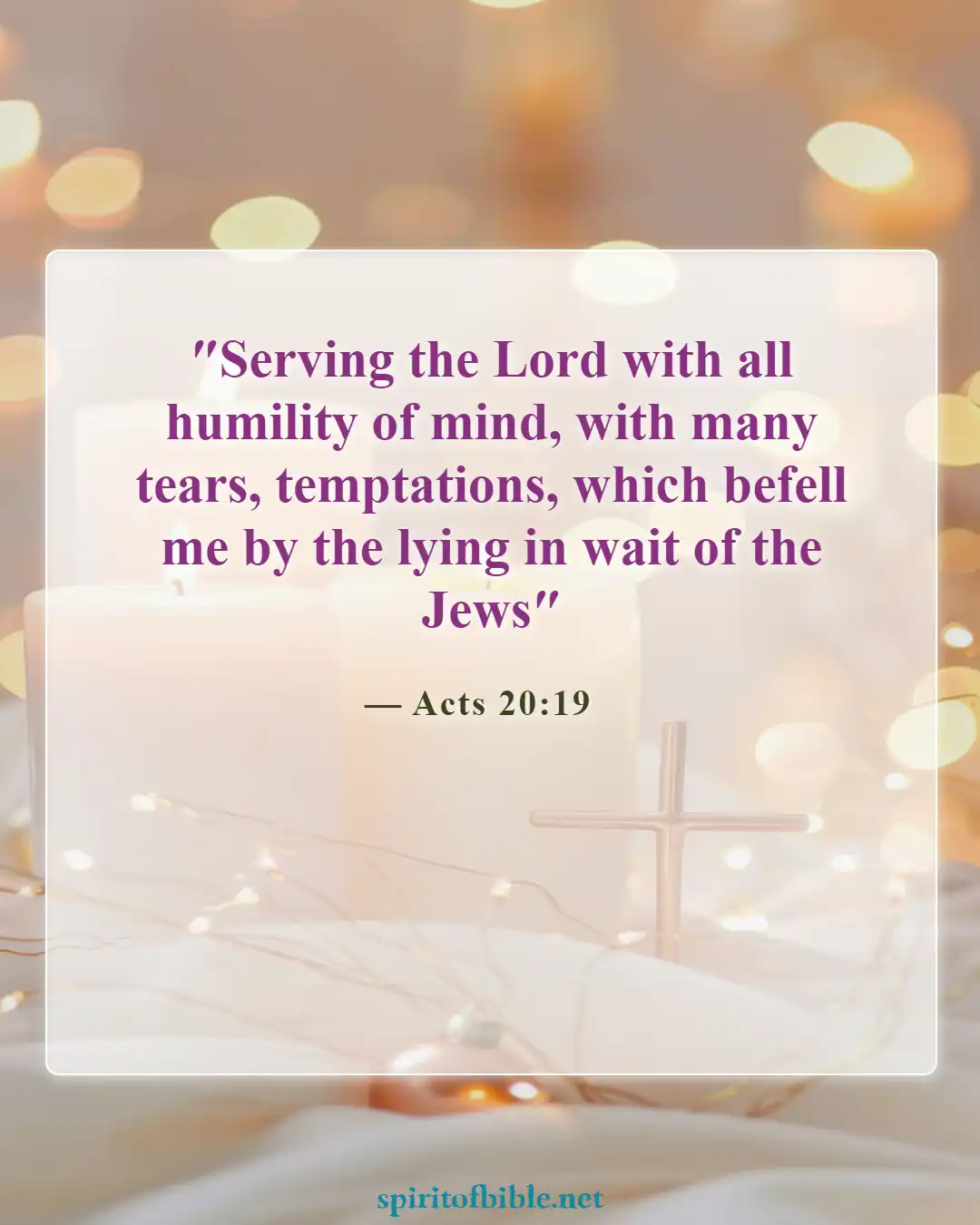 Bible Verses About Humbleness (Acts 20:19)