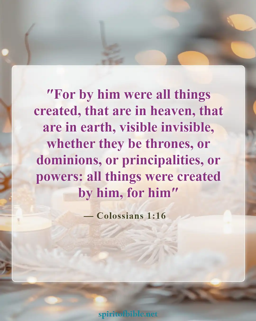 Bible Verses About God's Sovereignty (Colossians 1:16)