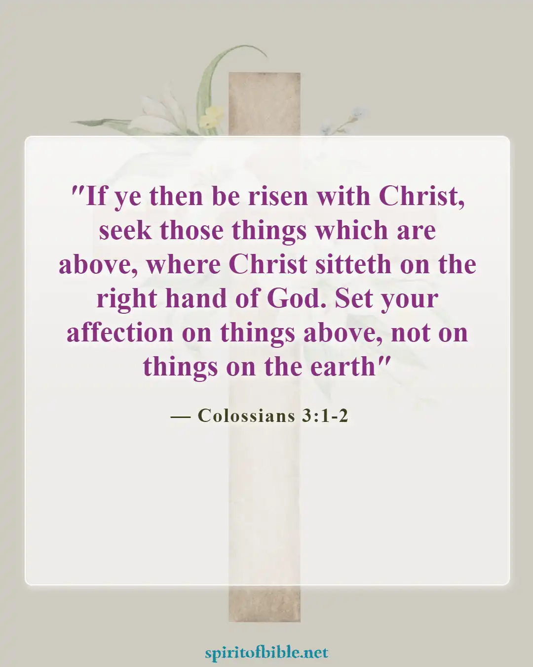 Bible Verses About Seeking God (Colossians 3:1-2)