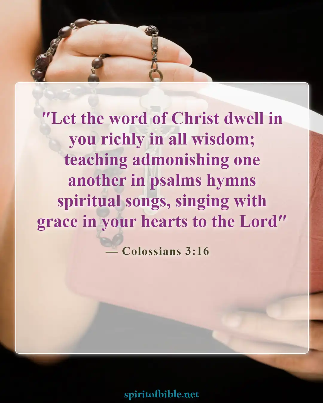 Bible Verses About Your Soul (Colossians 3:16)