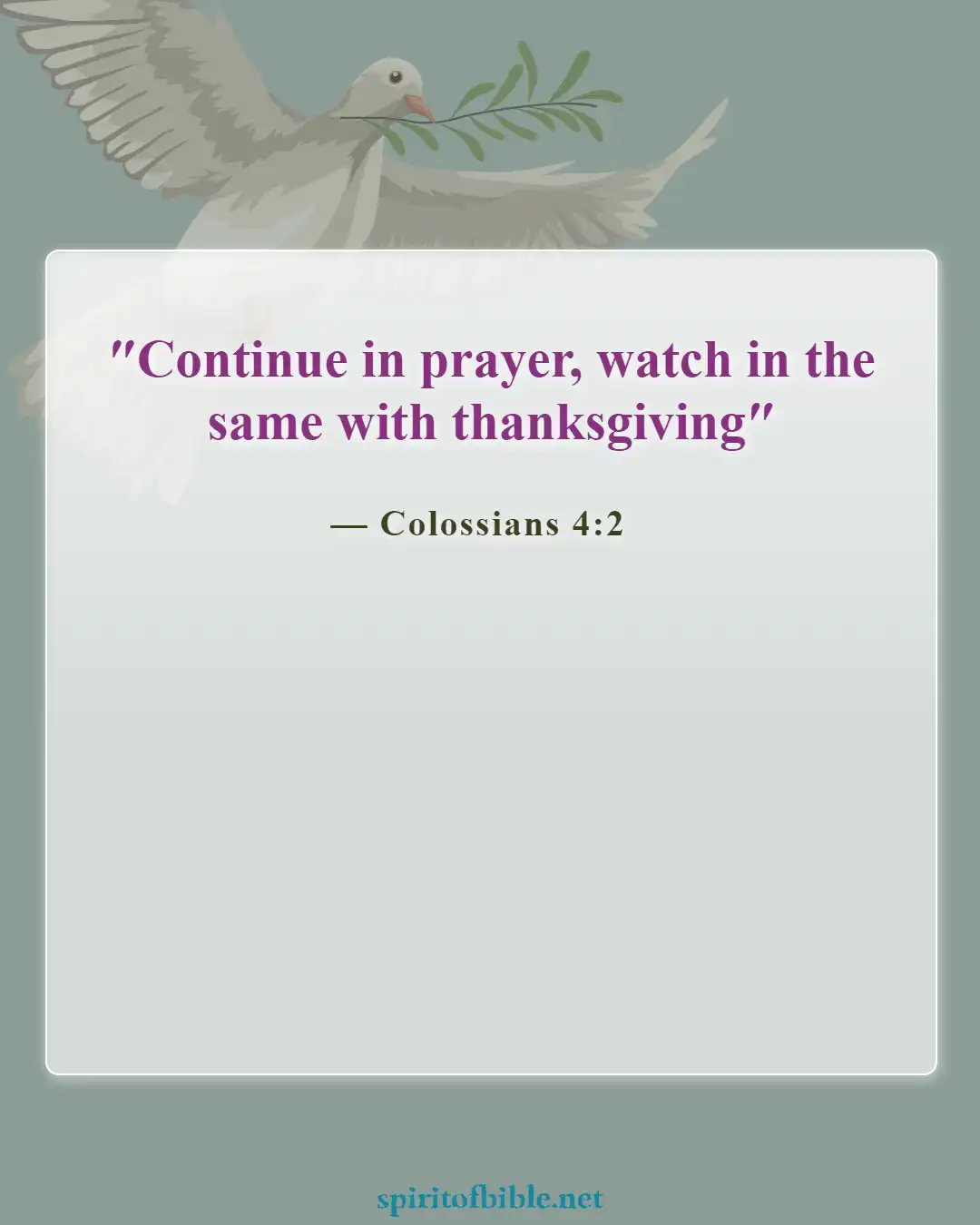 Bible Verses About Thankful For Blessings (Colossians 4:2)
