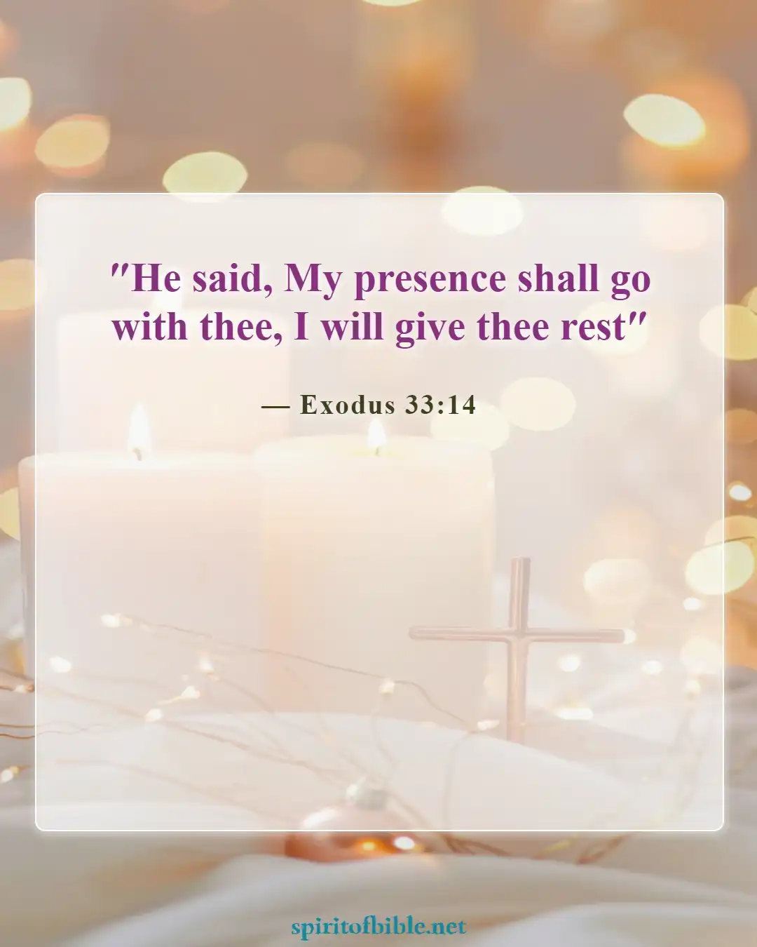 Bible Verses About Sabbath (Exodus 33:14)