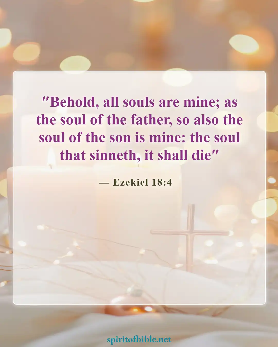 Bible Verses About Your Soul (Ezekiel 18:4)