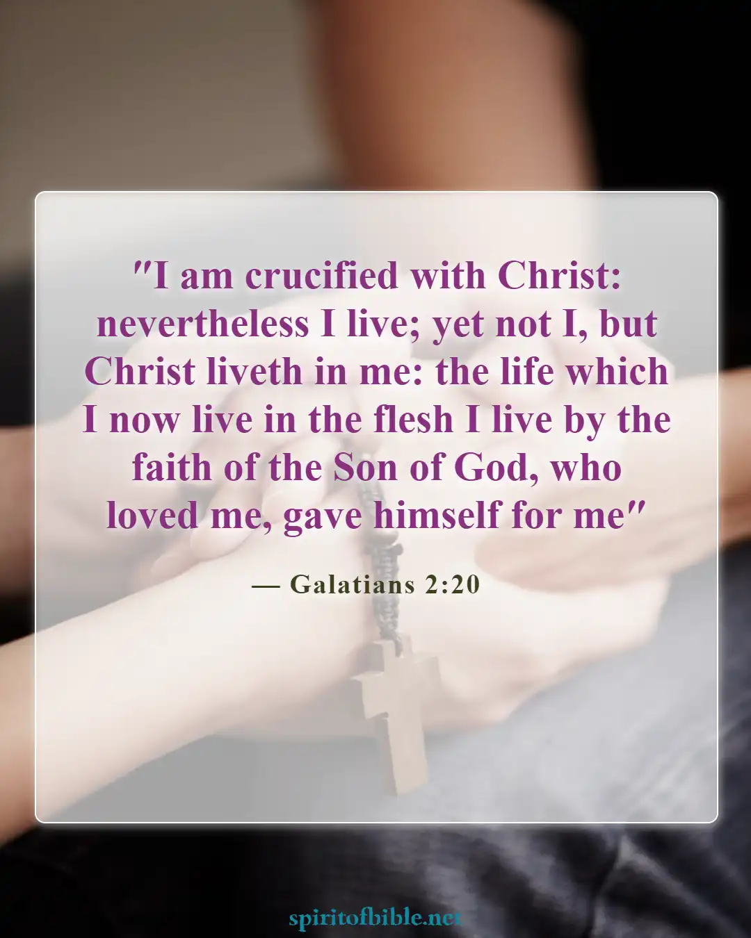 Bible Verses About Commitment To Ministry Living For God (Galatians 2:20)