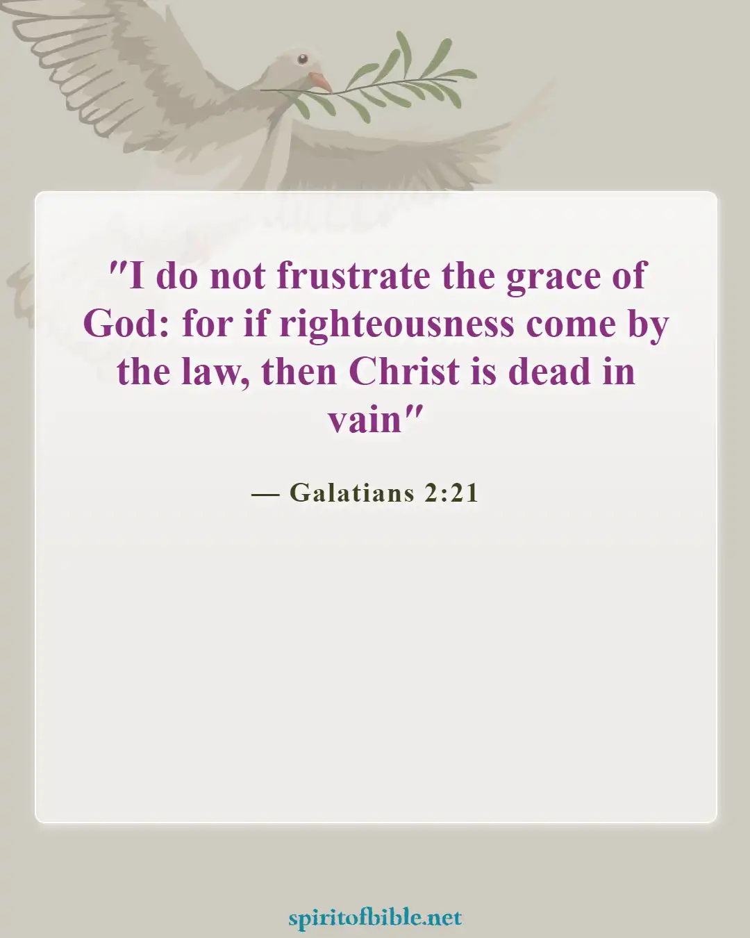 Bible Verses About Salvation And Good Works (Galatians 2:21)