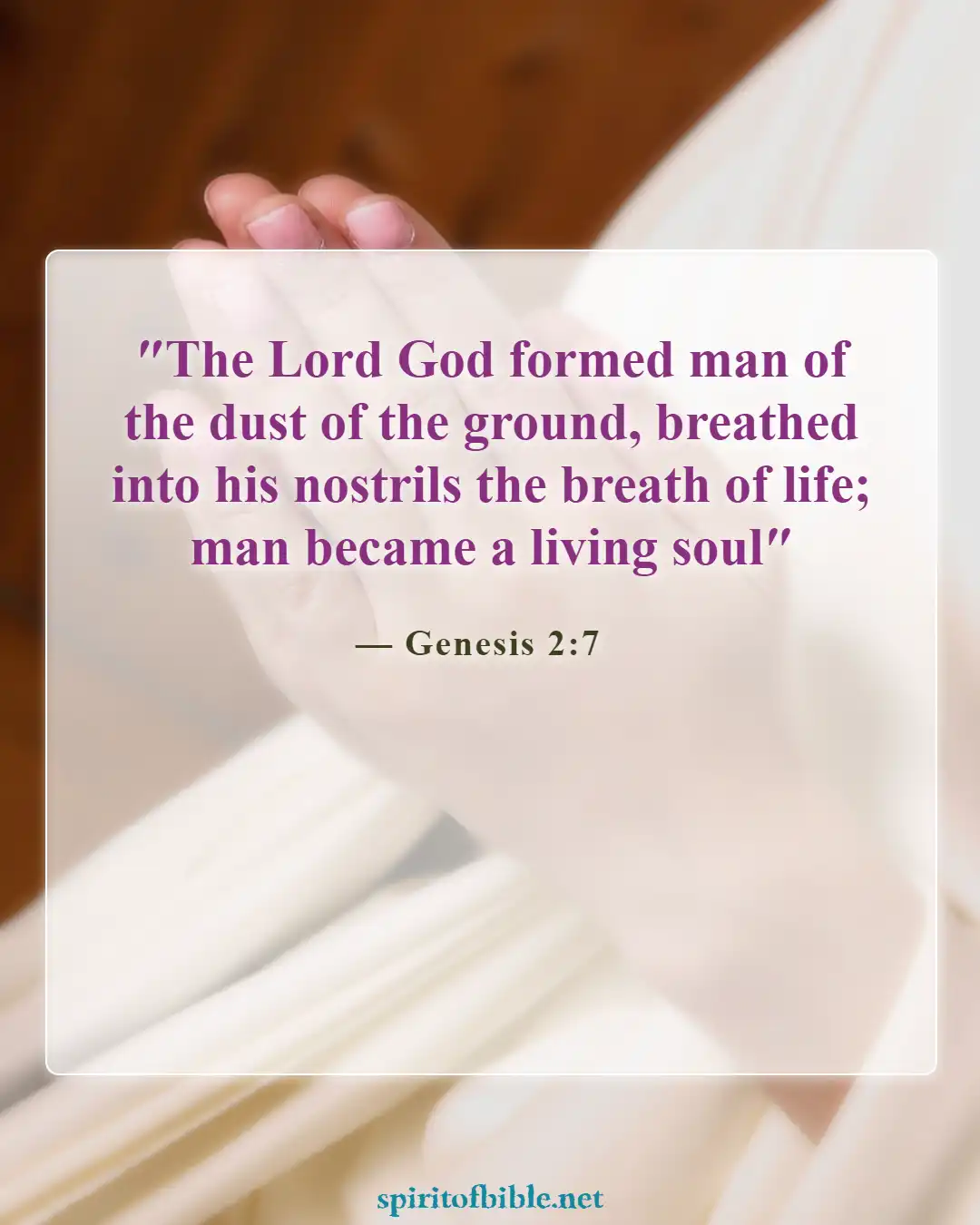 Bible Verses About Your Soul (Genesis 2:7)