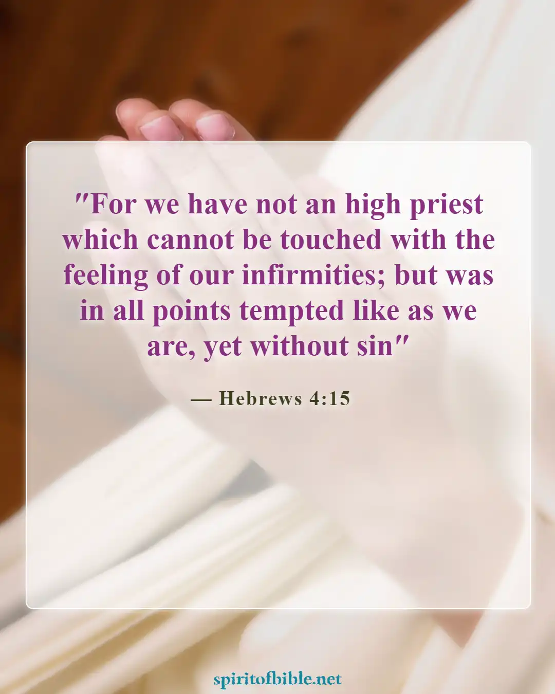 Bible Verses About Overcoming Devil (Hebrews 4:15)