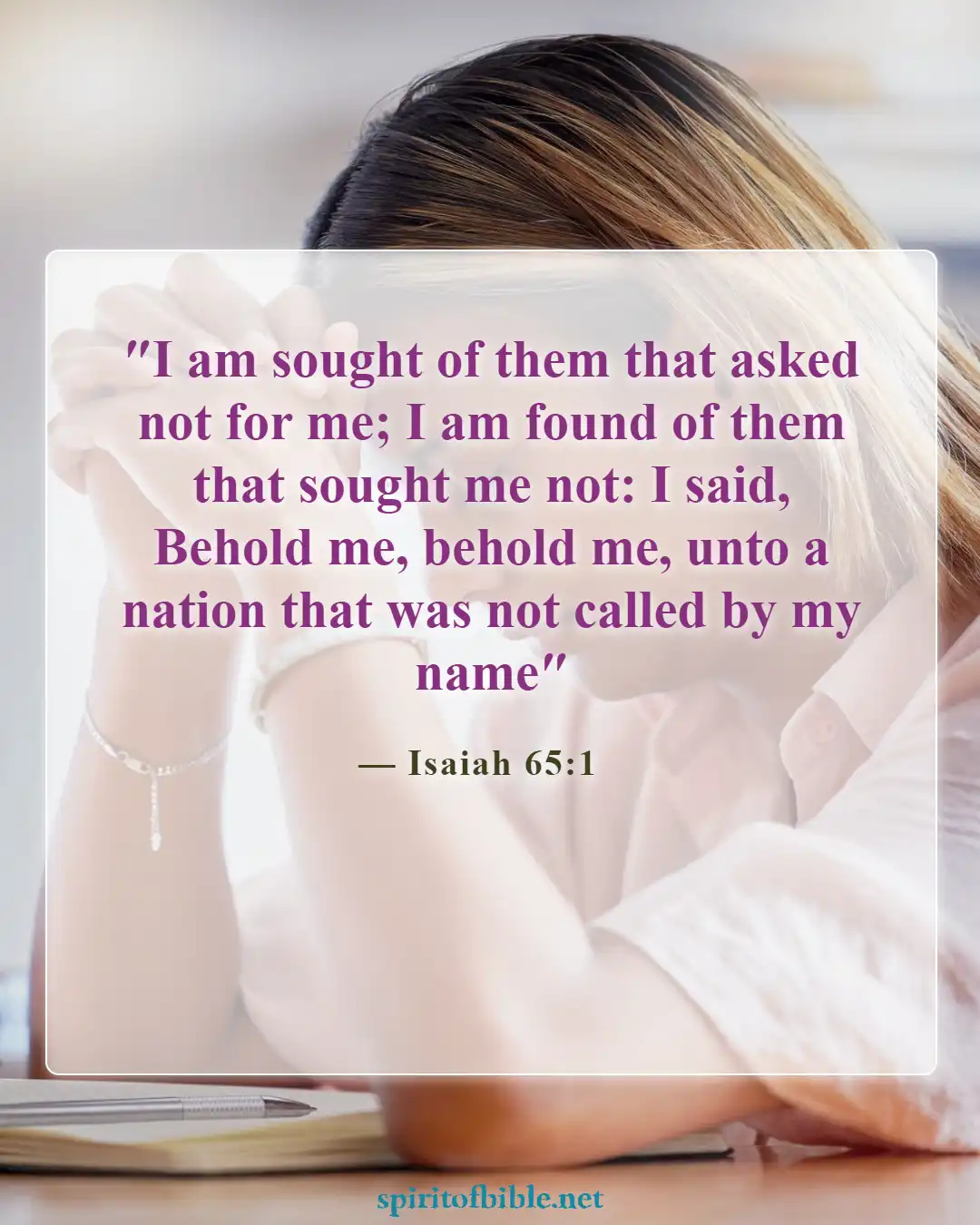 Bible Verses About Lost (Isaiah 65:1)