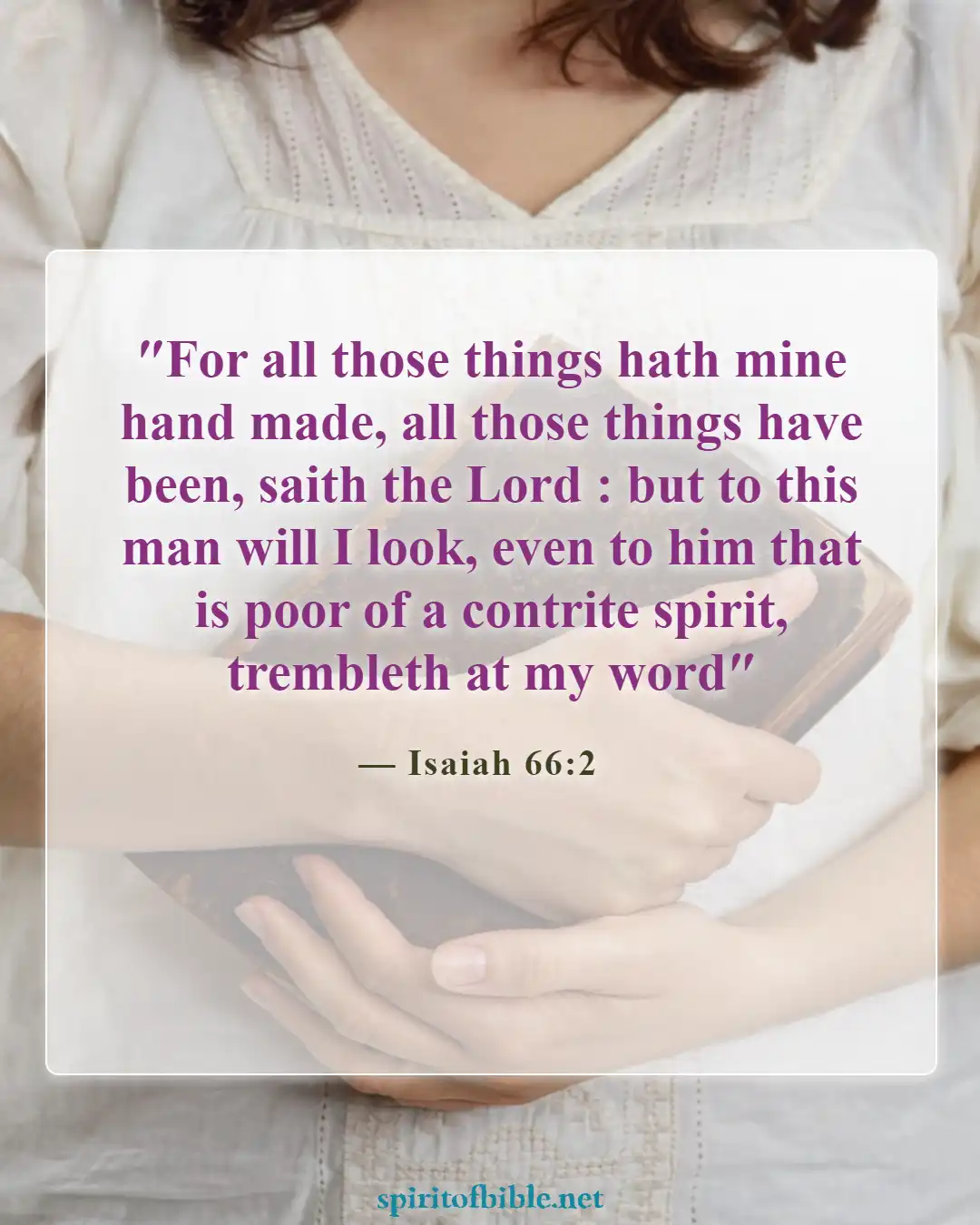 Bible Verses About Humbleness (Isaiah 66:2)