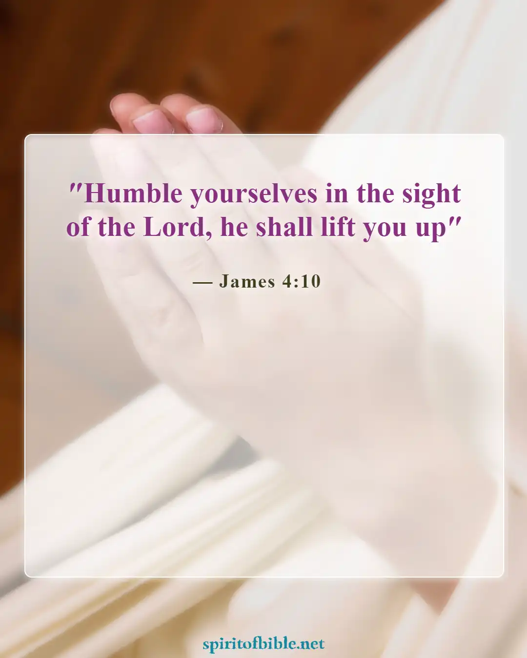 Bible Verses About Humbleness (James 4:10)