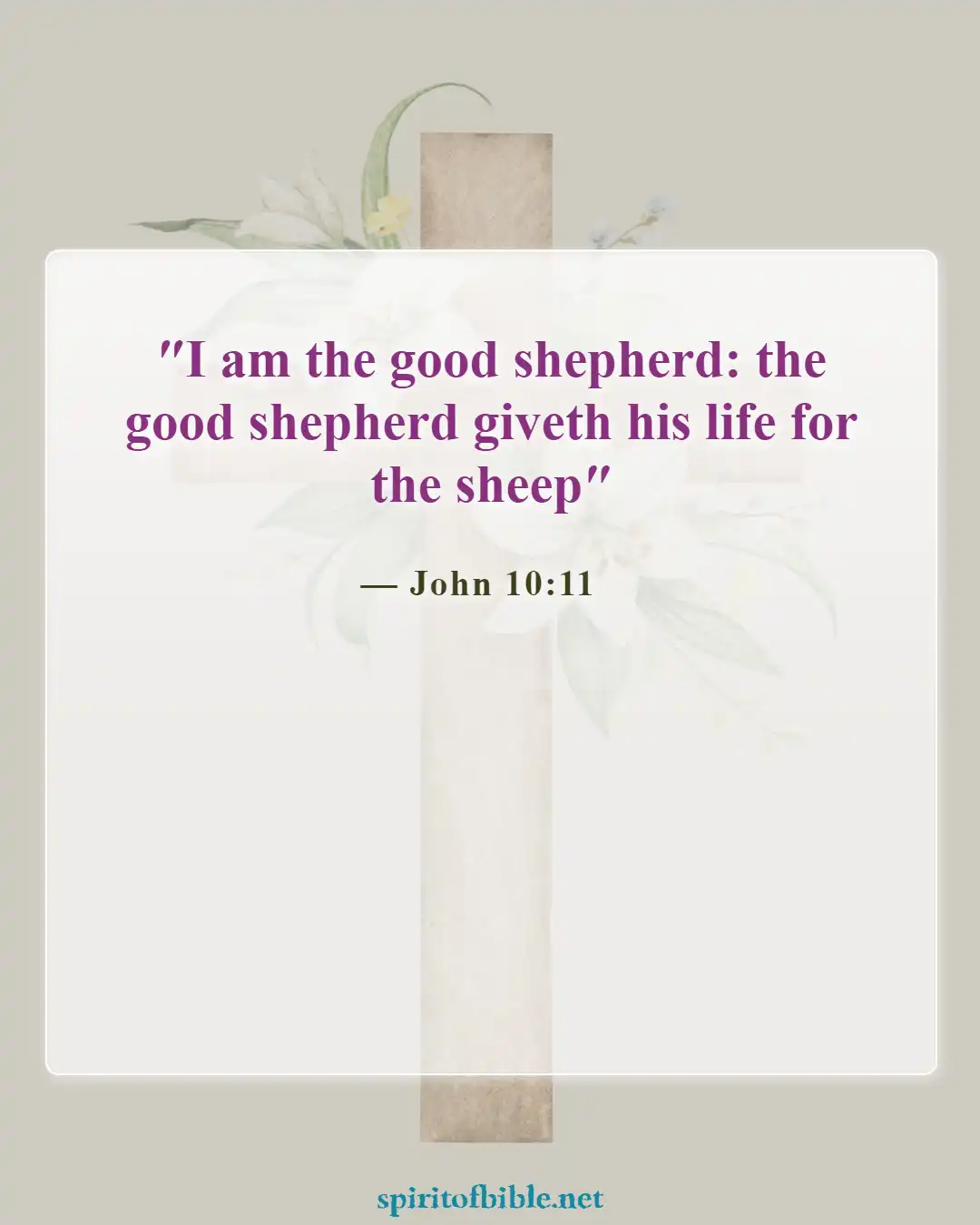 Bible Verses About Lost (John 10:11)