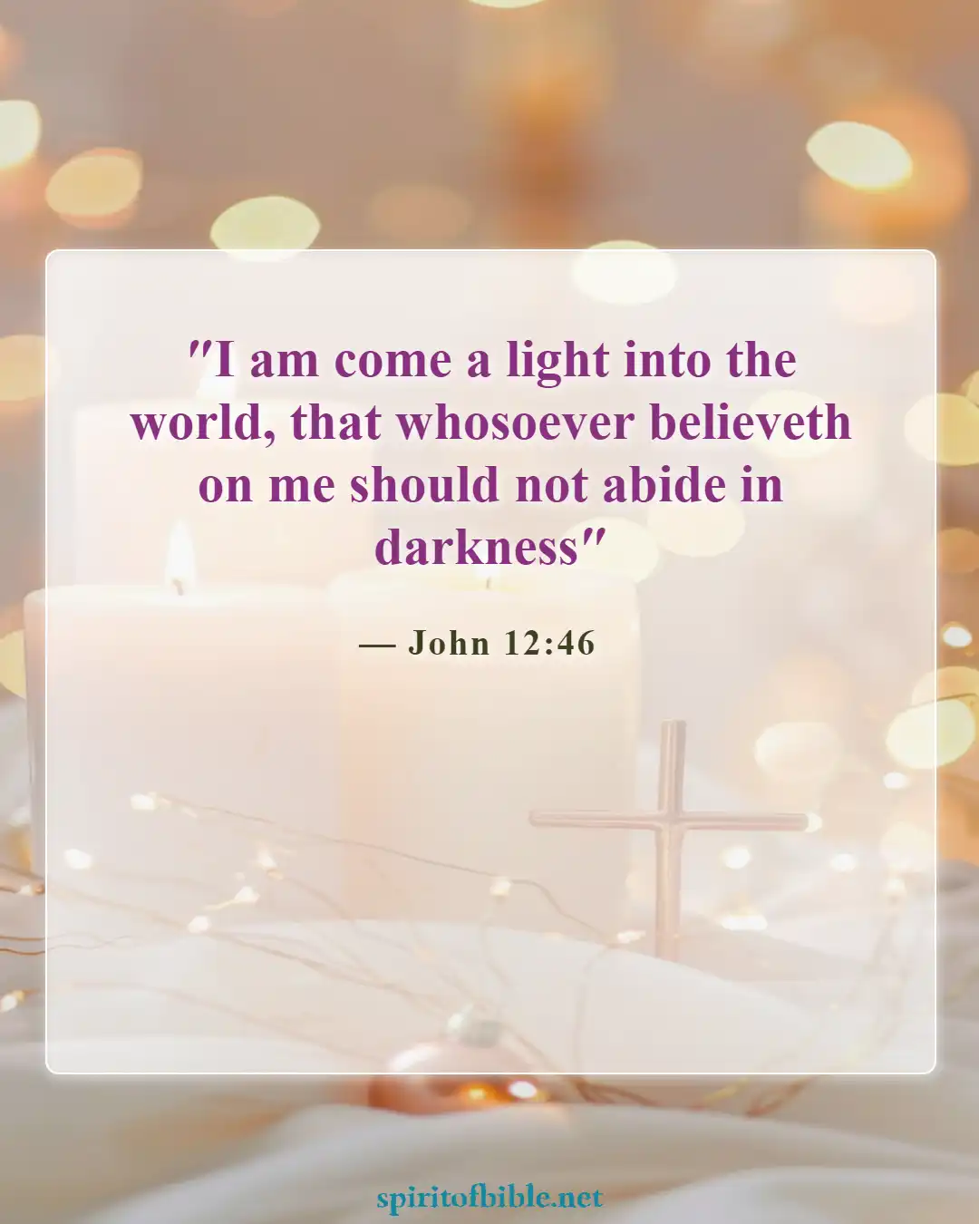 Bible Verses About Lost (John 12:46)