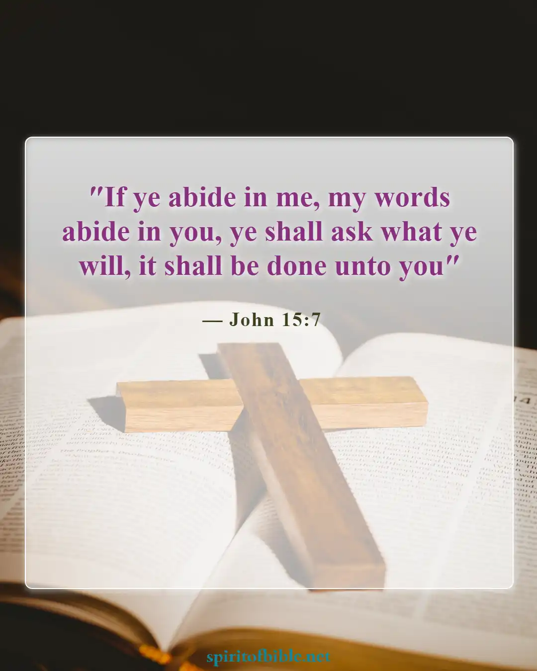 Bible Verses About Seeking God (John 15:7)