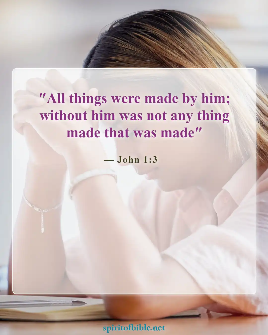 Bible Verses About God's Sovereignty (John 1:3)