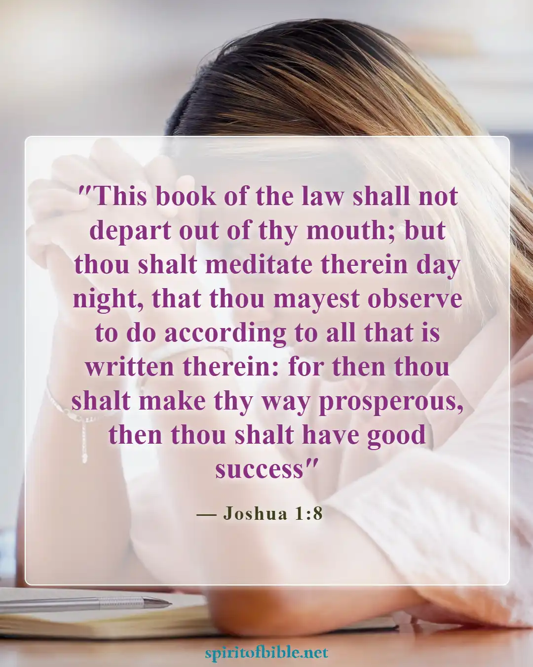 Bible Verses About Your Soul (Joshua 1:8)