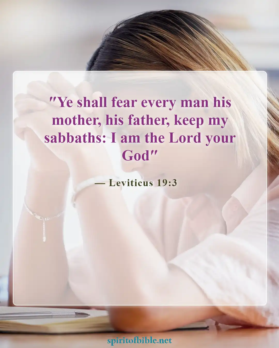 Bible Verses About Sabbath (Leviticus 19:3)
