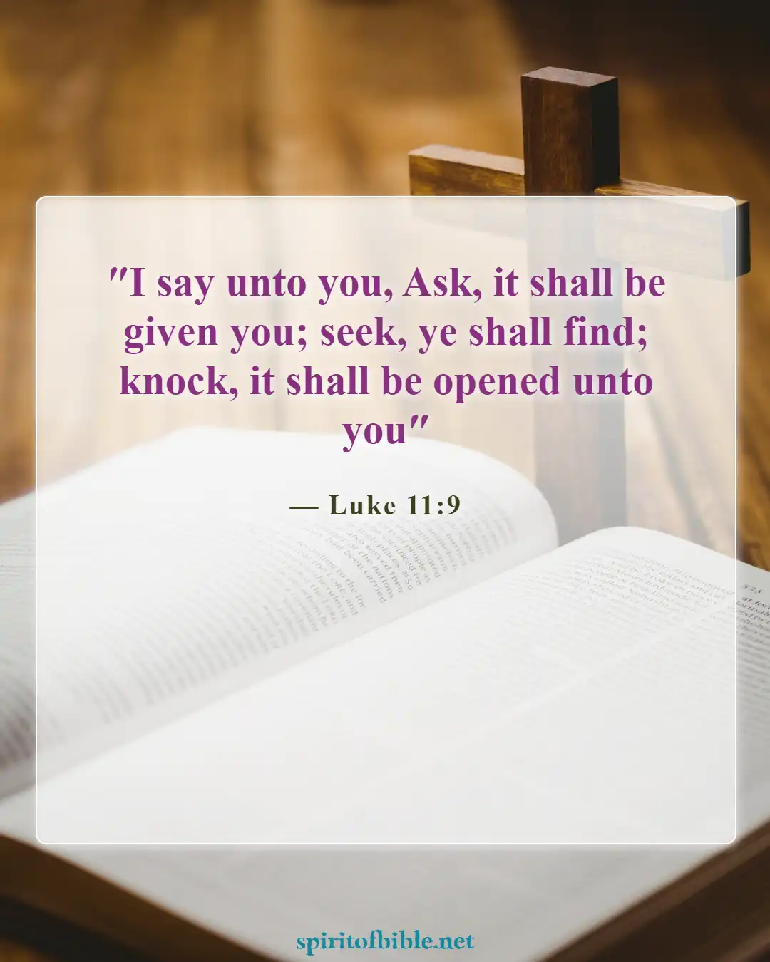 Bible Verses About Seeking God (Luke 11:9)