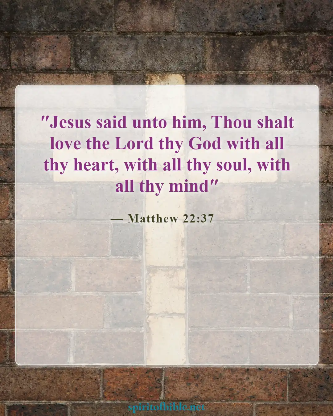 Bible Verses About Seeking God (Matthew 22:37)