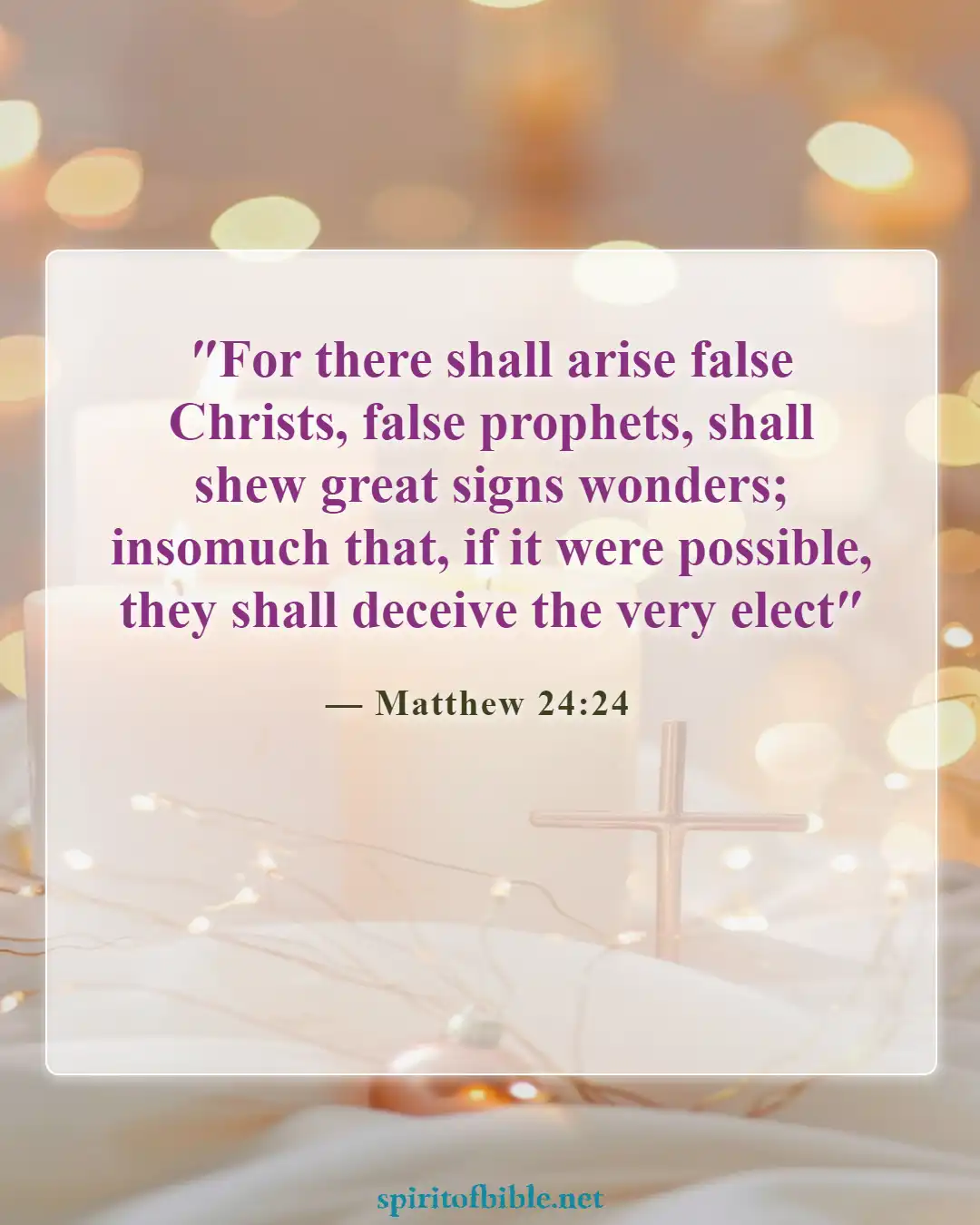 Bible Verses About Believing Lies (Matthew 24:24)