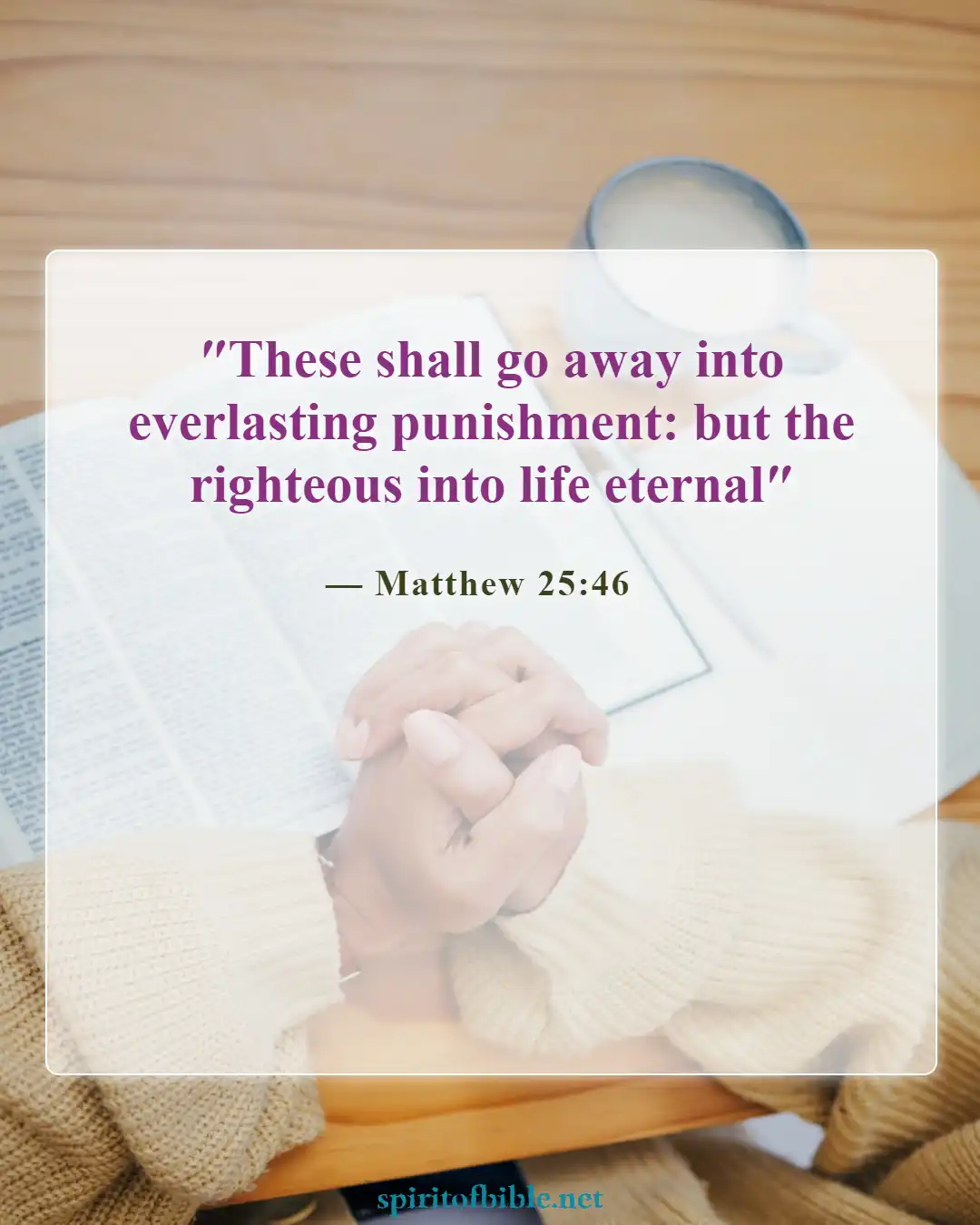 Bible Verses About Your Soul (Matthew 25:46)