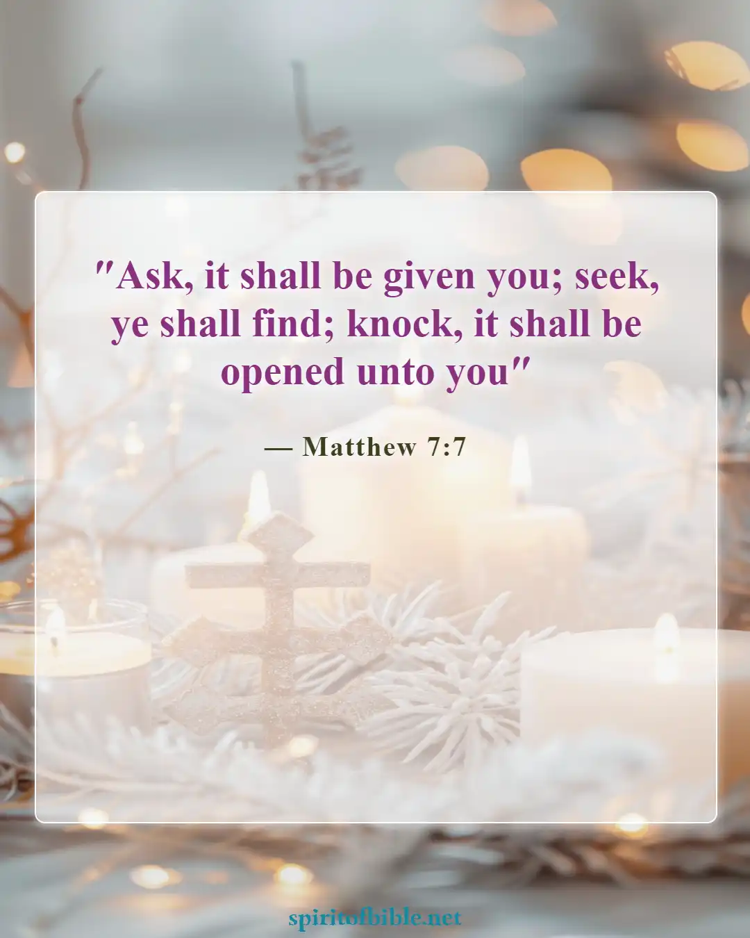 Bible Verses About Seeking God (Matthew 7:7)