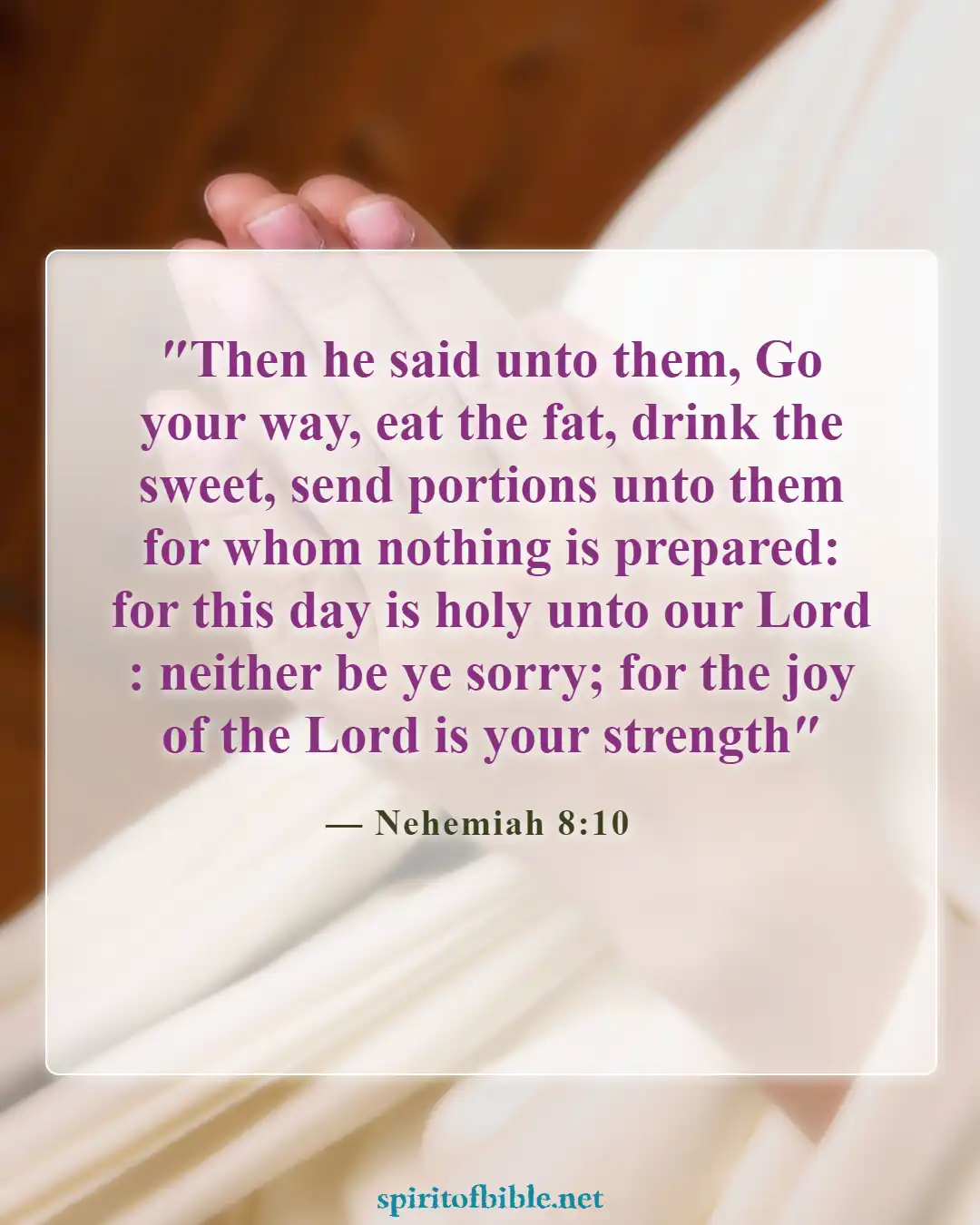 Bible Verses About Hope (Nehemiah 8:10)