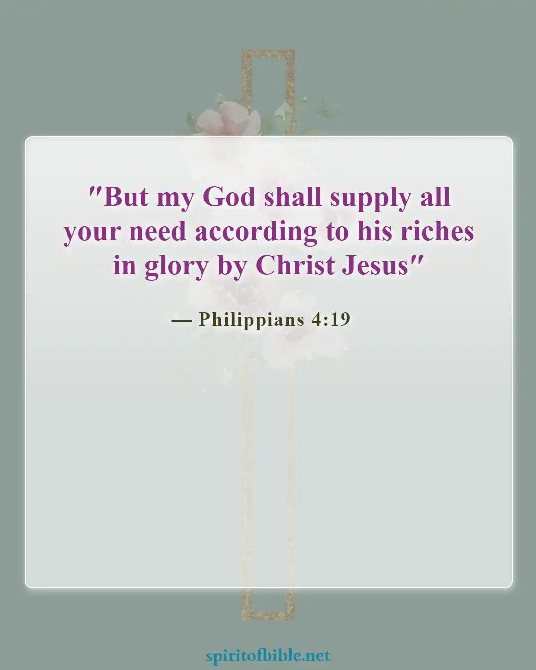 Bible Verses About Thankful For Blessings (Philippians 4:19)