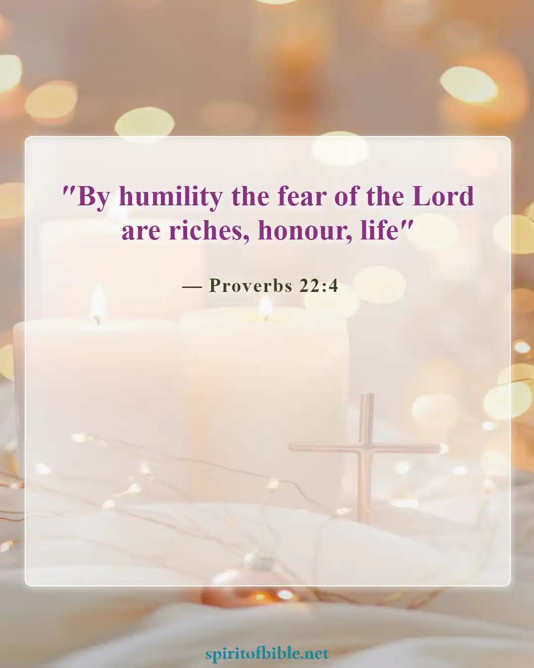 Bible Verses About Humbleness (Proverbs 22:4)