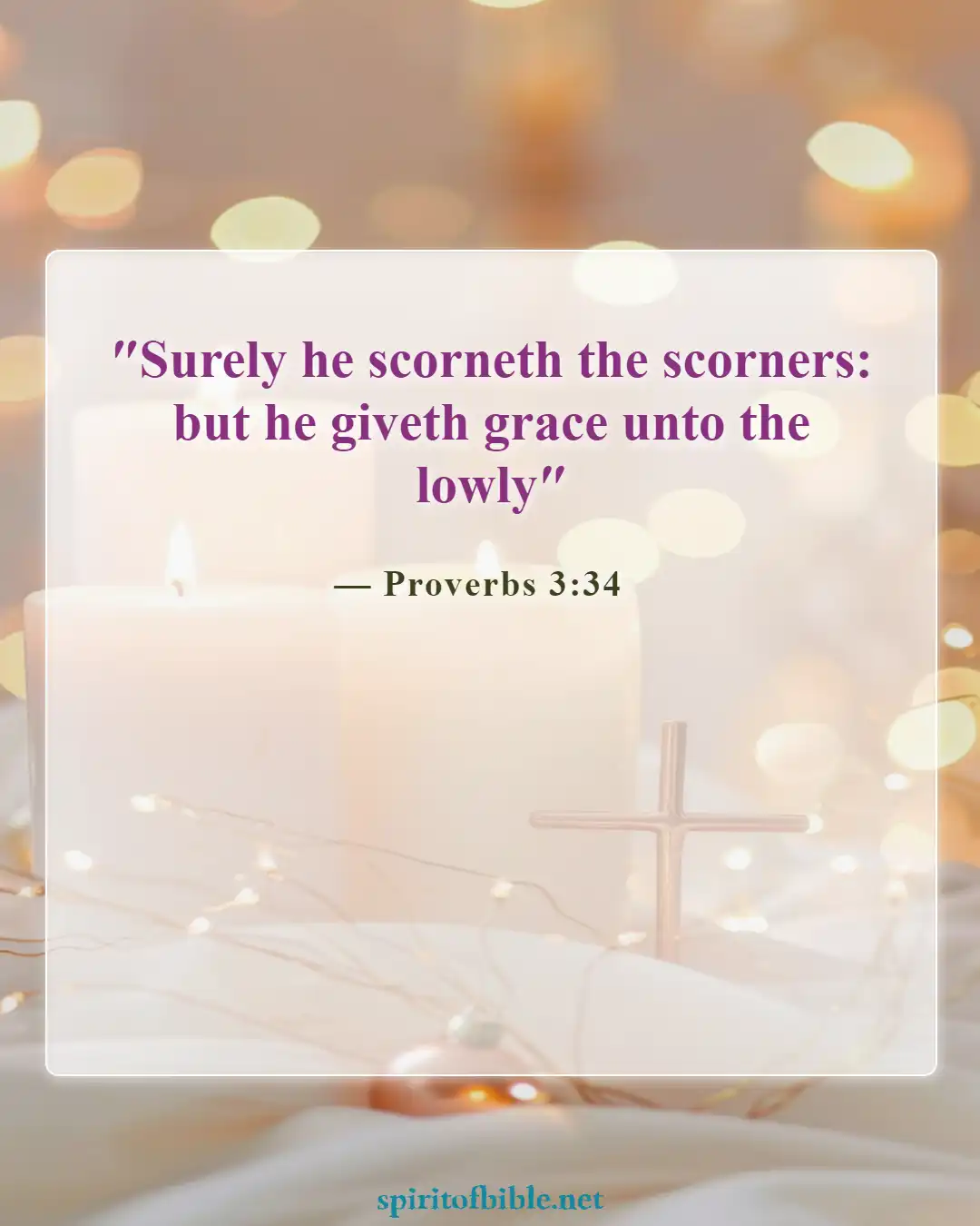 Bible Verses About Humbleness (Proverbs 3:34)