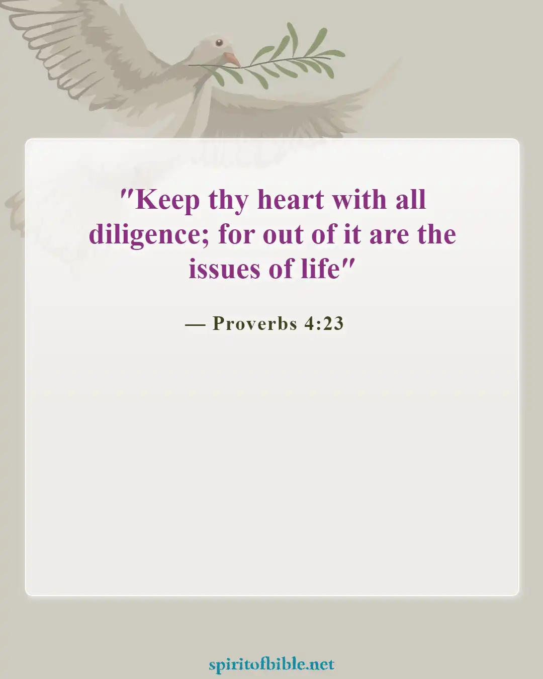 Bible Verses About Your Soul (Proverbs 4:23)