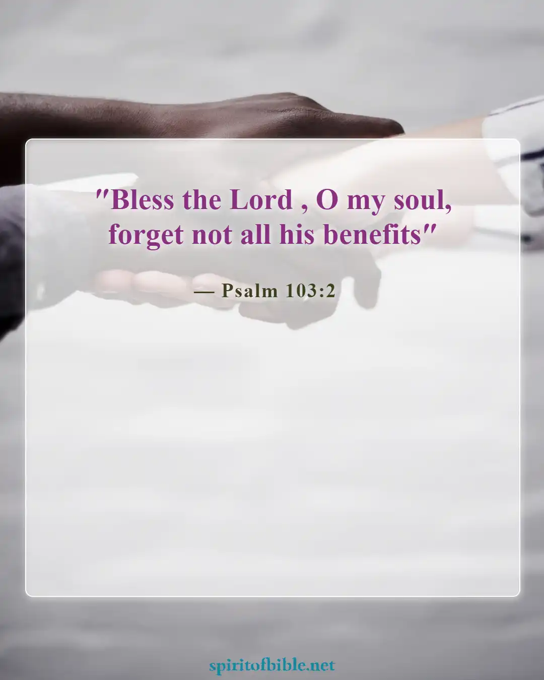 Bible Verses About Thankful For Blessings (Psalm 103:2)