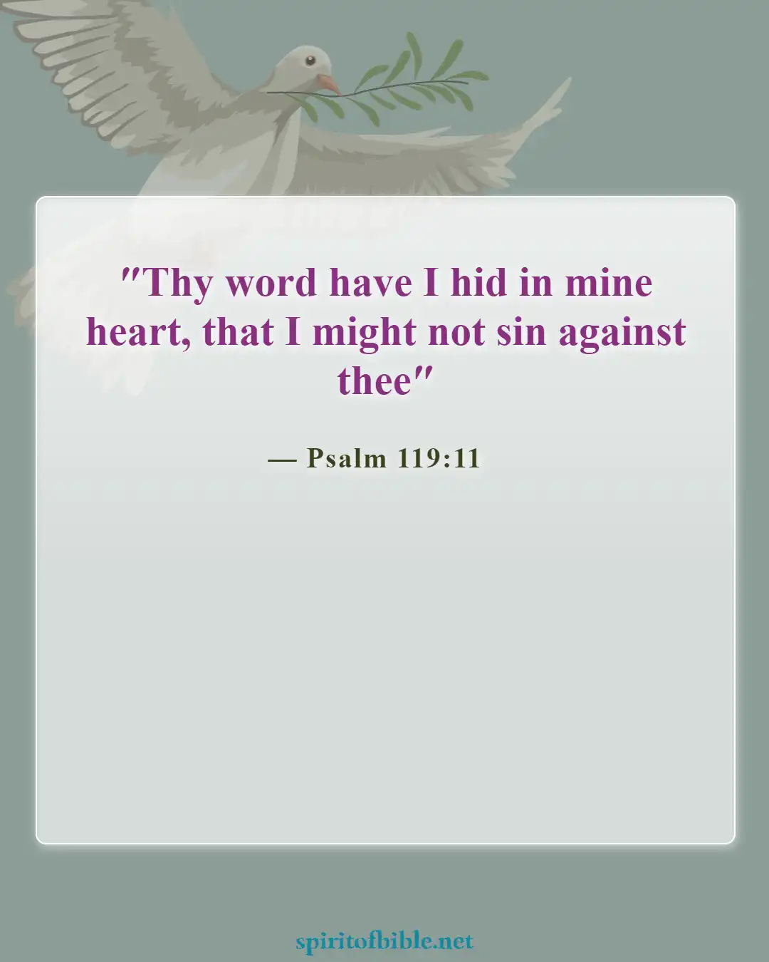 Bible Verses About Your Soul (Psalm 119:11)