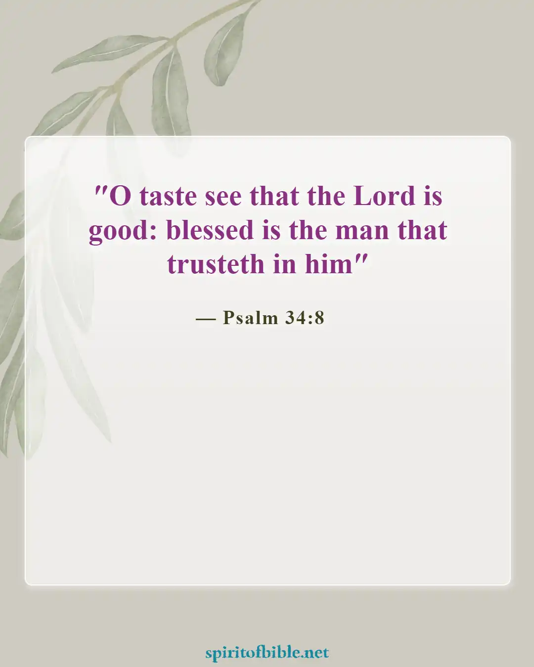 Bible Verses About Thankful For Blessings (Psalm 34:8)