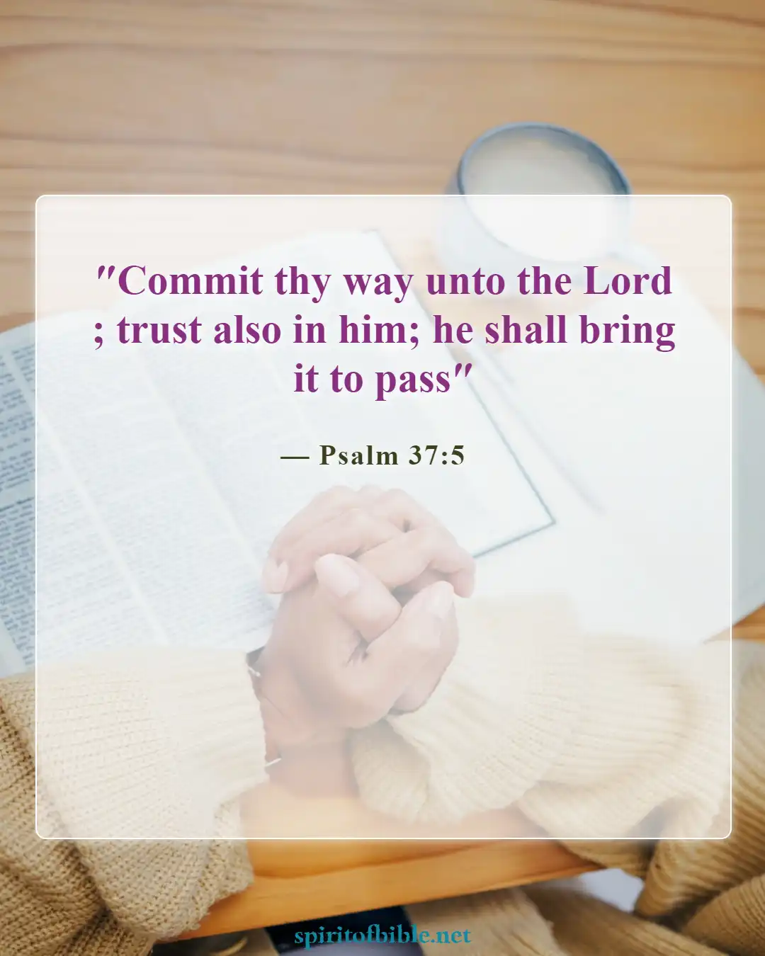 Bible Verses About Commitment To Ministry Living For God (Psalm 37:5)