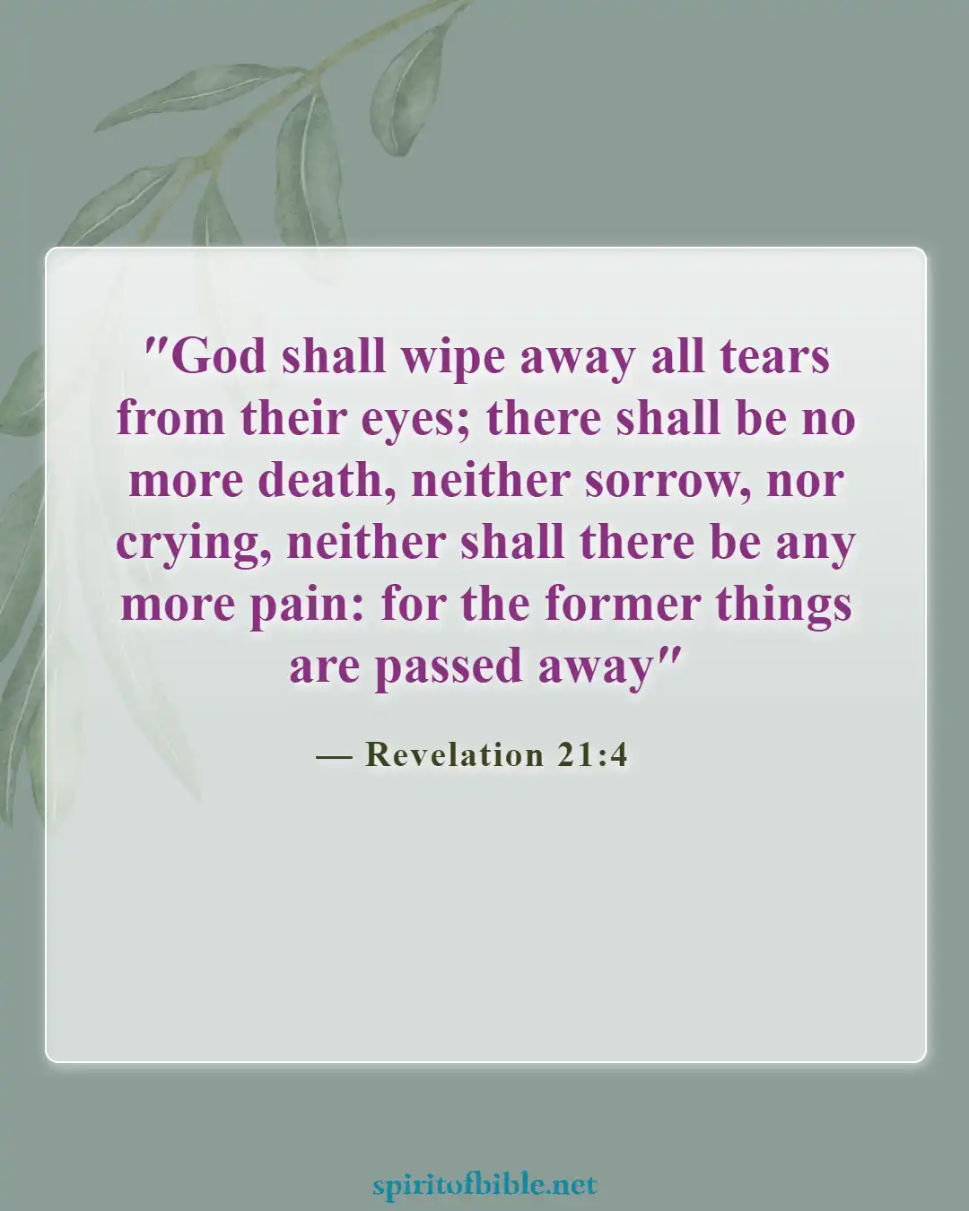 Bible Verses About Heaven and Eternal Life (Revelation 21:4)