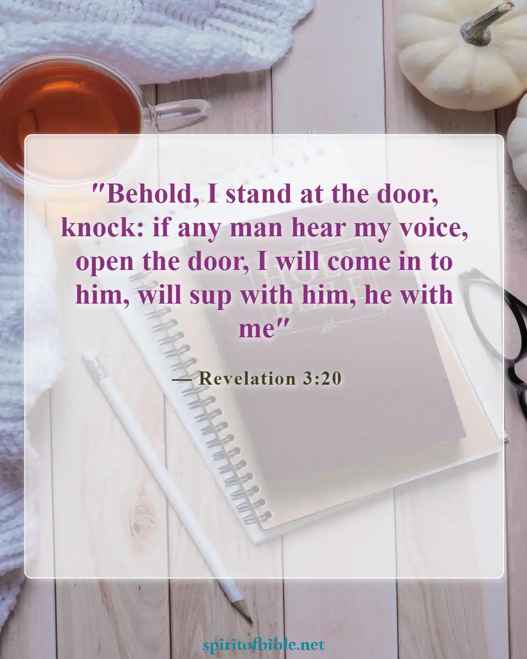 Bible Verses About Lost (Revelation 3:20)