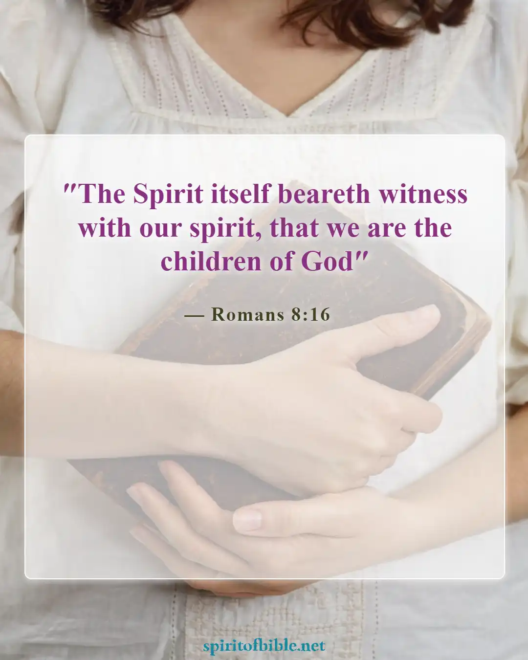 Bible Verses About Your Soul (Romans 8:16)