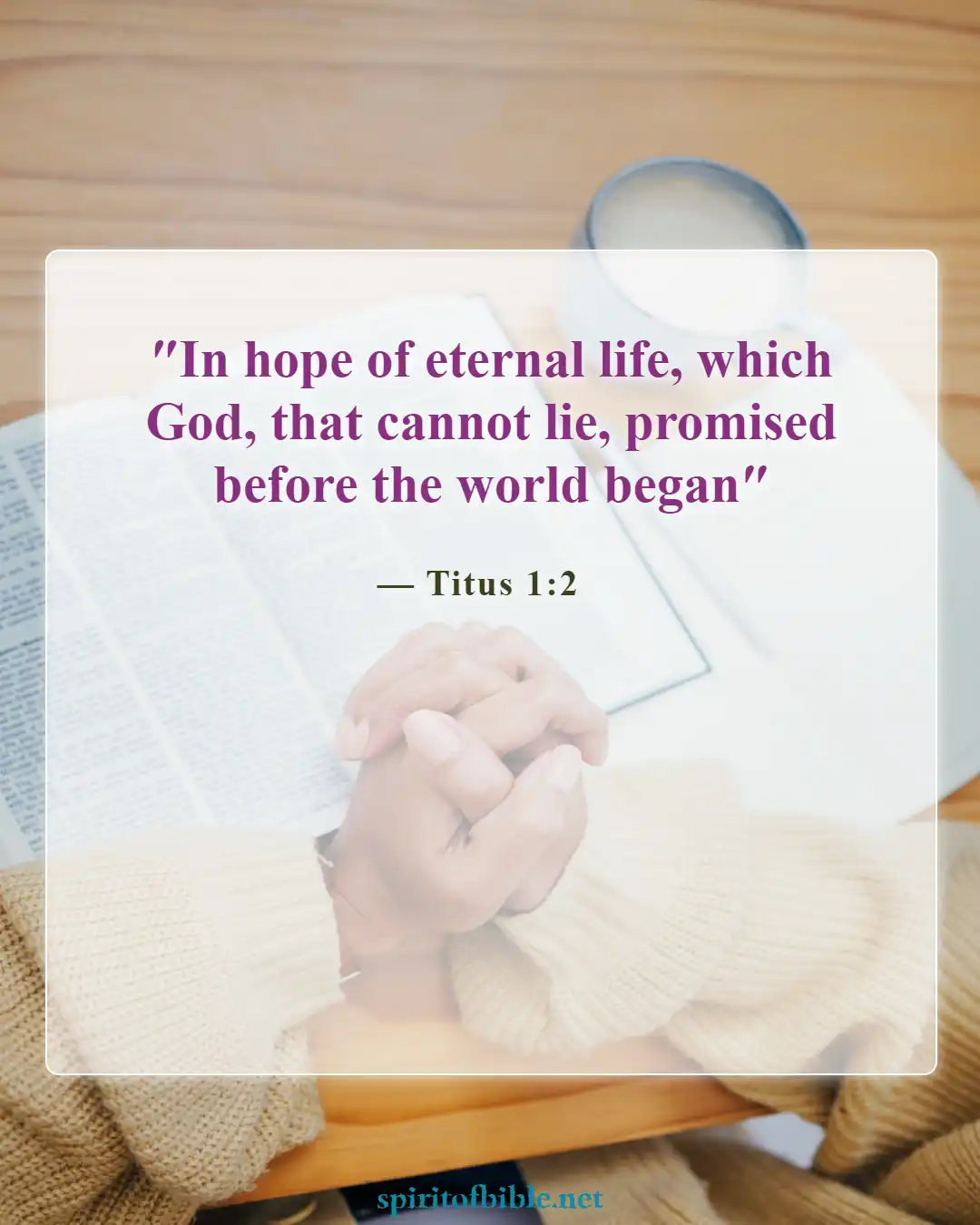 Bible Verses About Heaven and Eternal Life (Titus 1:2)