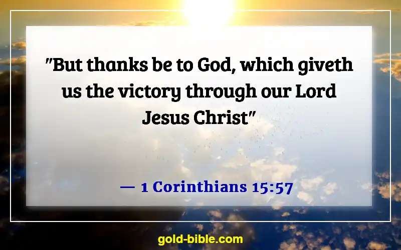 Scriptures On Victory Through The Blood Of Jesus (1 Corinthians 15:57)