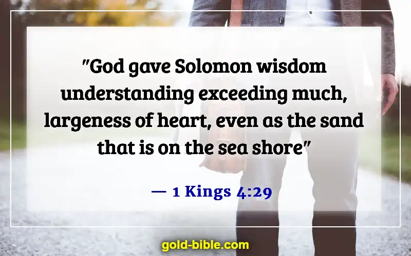 Bible Verses About Solomon’s Wisdom (1 Kings 4:29)
