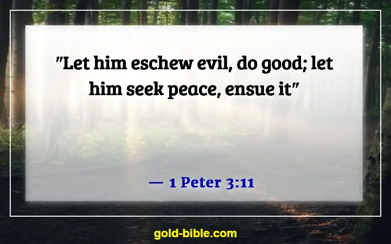 Bible Verses About Dealing With Conflict Resolution (1 Peter 3:11)