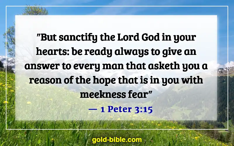 Bible Verses About Right And Wrong Choices (1 Peter 3:15)