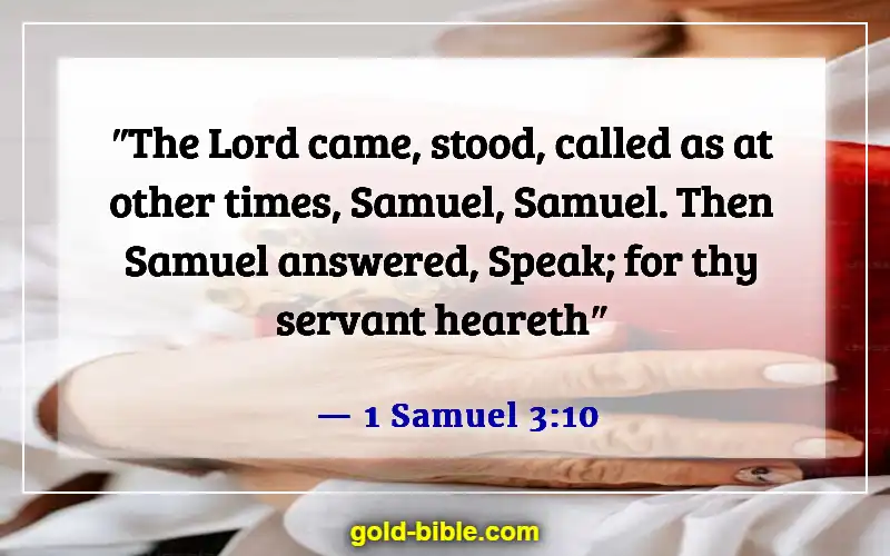 Bible Verses About Youth Serving God (1 Samuel 3:10)