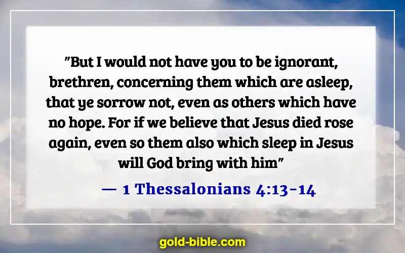 Bible Verses To Comfort A Grieving Mother (1 Thessalonians 4:13-14)