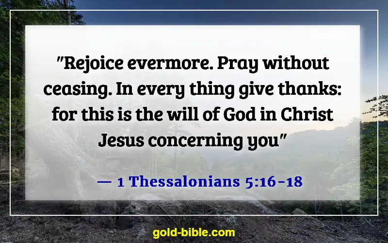 Bible Verses About Worrying About The Future (1 Thessalonians 5:16-18)