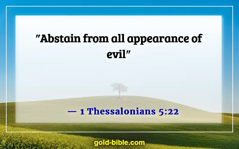 Bible Verses About Saying Bad Words And Languages (1 Thessalonians 5:22)